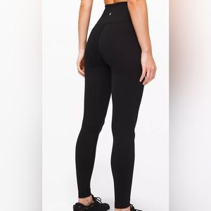 Lululemon Athletica Black Pull On Skinny Leg Leggings Size 6 Preowned